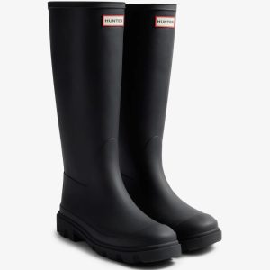 Hunter® Downpour Tall Boot – Unisex vedenpitävä kumisaapas musta