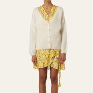American Dreams Cornelia Mohair Neuletakki Valkoinen