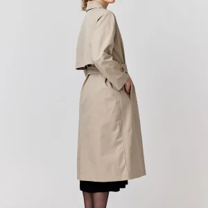 Makia Olivia beige trenssitakki