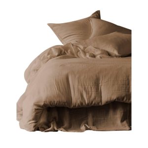 Parivuoteen muotoonommeltu lakana 160 x 200 x 30 tabac